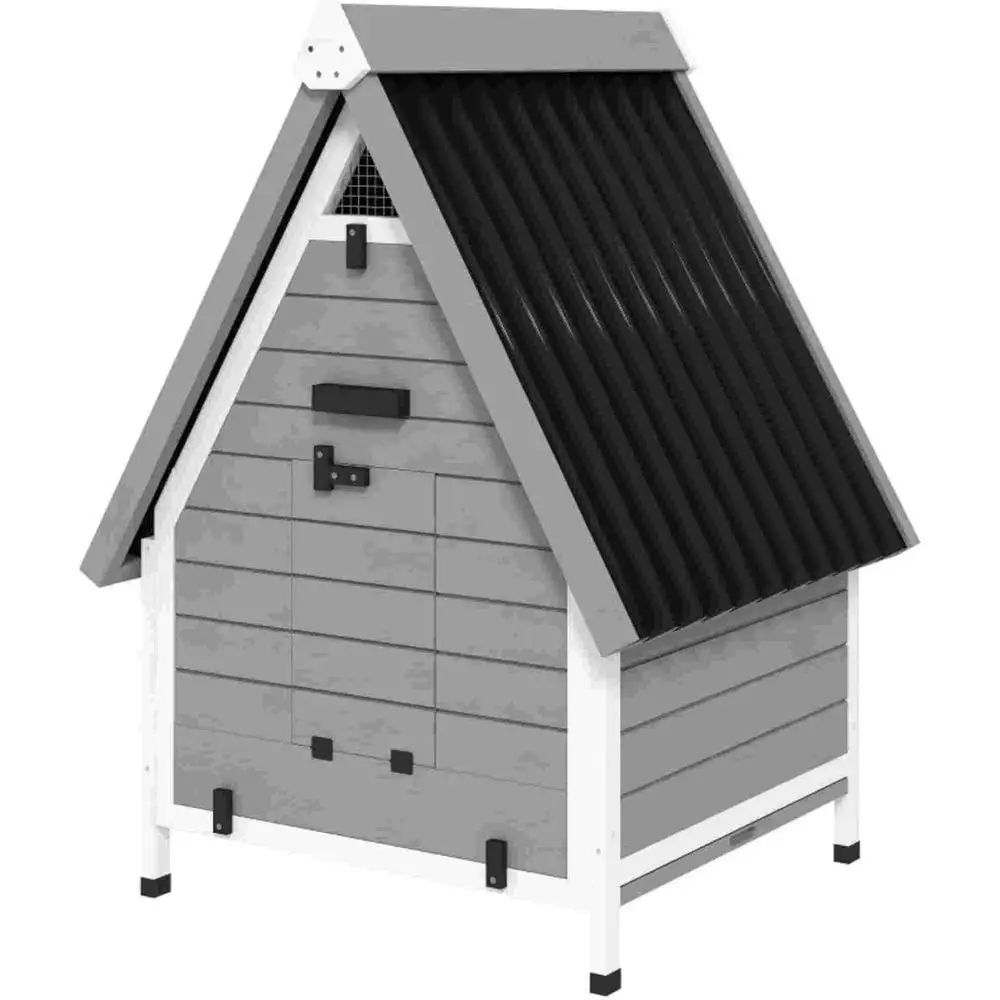 

Универсальный деревянный курятник с закрытым вольером - легкая сборка, идеально подходит для домашних животных и свежих яиц