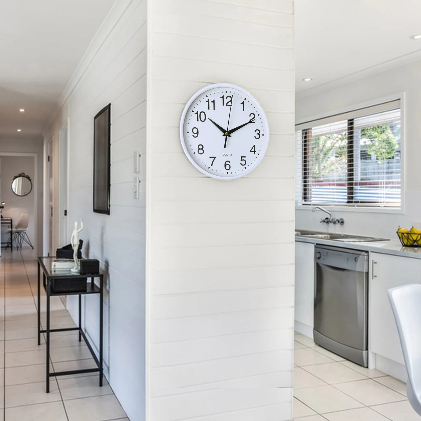 كبير الرجعية جولة الديكور الحديث غرفة نوم المنزل المطبخ الطبيعي ساعة حائط أوروبية لا موقوتة ساعة كوارتز بسيطة صامتة