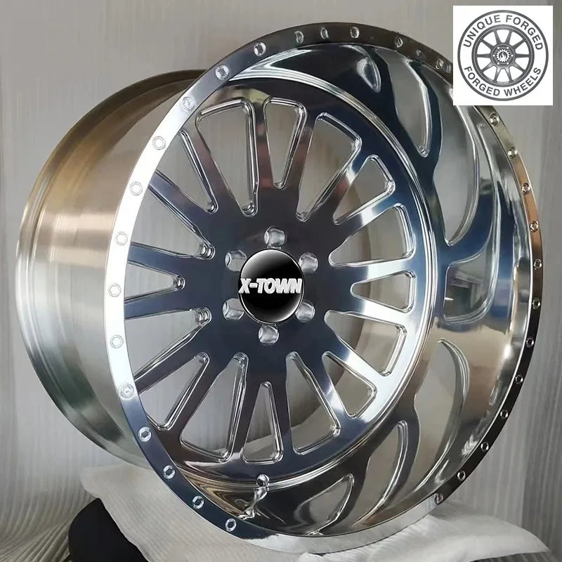 26 Style 20X12 22X12 24X14 26X14 28X14 Deep Dish 8x170 8x180 6x139.7 off Road Pickup Truck Forged Wheels For Ford F150 For Silve