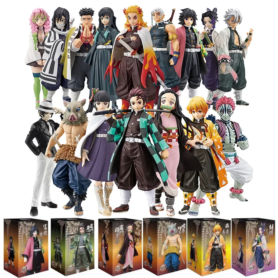 Hot Anime Demon Slayer Kimetsu no Yaiba Figure Kamado Tanjirou Action Figure Agatsuma Zenitsu Nezuko Warrior PVC Model Toys