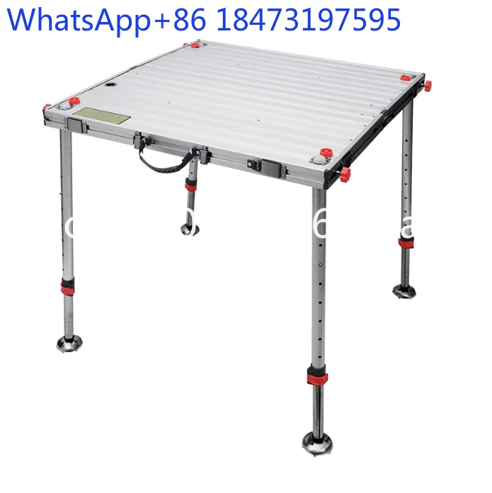 Aluminum Alloy 민물좌대 Ultra Light Fishing Platform Foldable Thickened Fish Sediment Freshwater 낚시좌대 Footrest낚시 플랫폼Fishing pedestal
