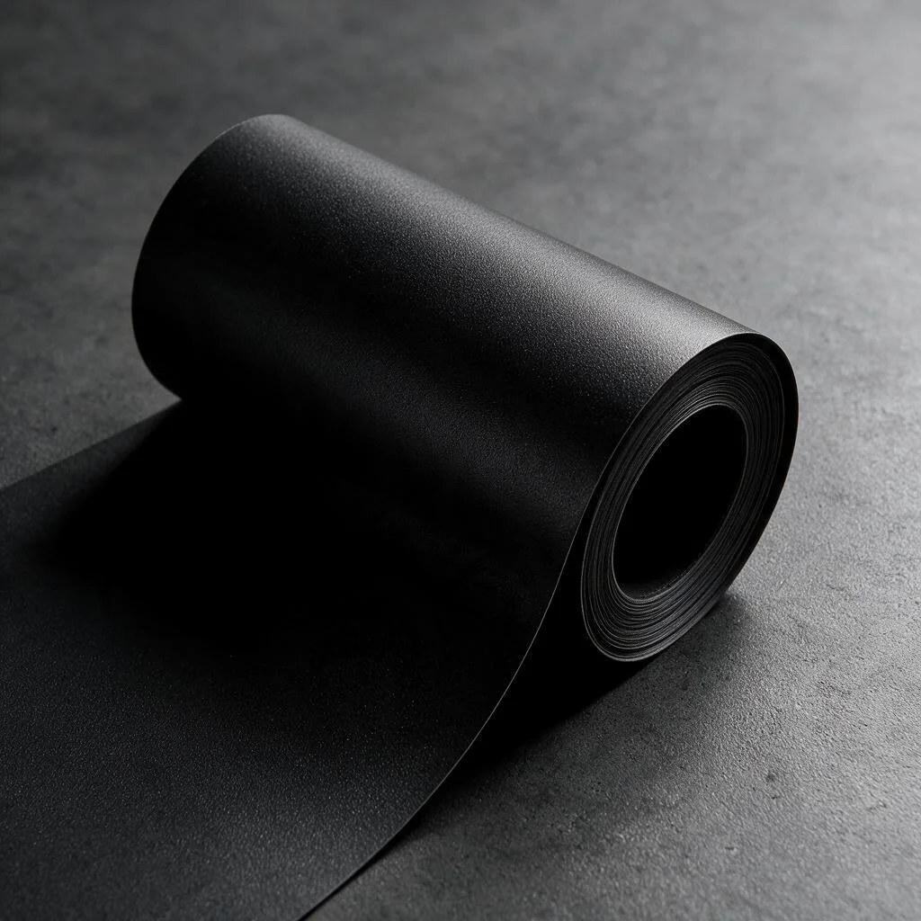 Removable Matte Black Peel Stick Wallpaper Waterproof Solid Vinyl Contact Paper for Kitchen Cabinet Desk Home Renovation