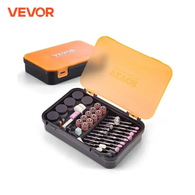 VEVOR Rotary Tool Accessories Kit Diameter Shank Power Rotary Tool Accessories Set for Carving Sanding Cutting Cleaning Grinding