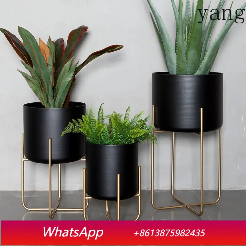 

LH indoor bonsai light luxury floor-to-ceiling flower porch wrought iron plant flower stand