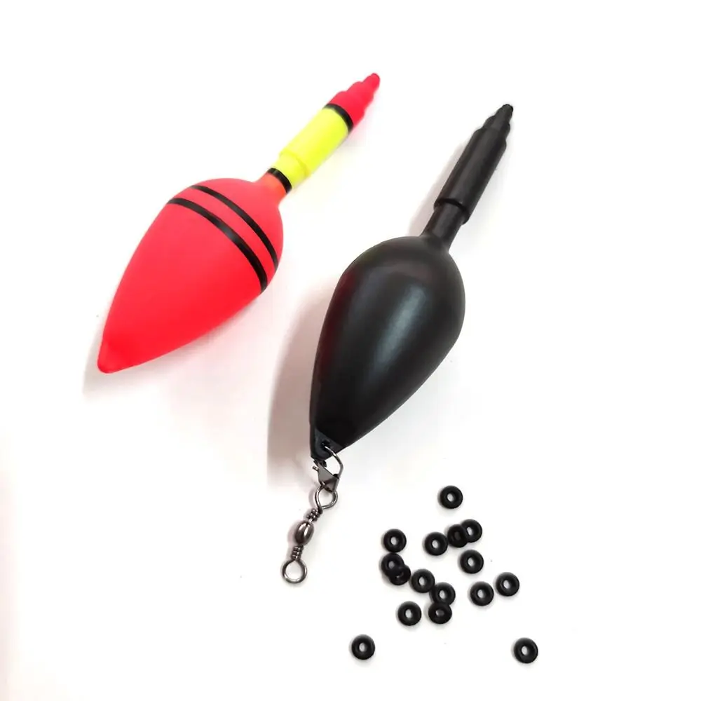 6pcs/set Fishing Float Plastic Balls Stopper Buoy Boia Flutter To Remind Fish Bite Hooks lures Lightstick Fishing Tackle Tools