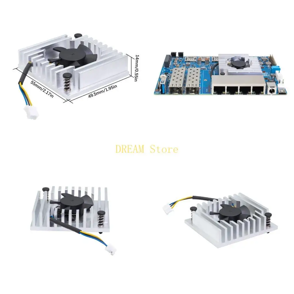 

Efficient Metal Radiator with Cooling Fan For Banana Development Board With Metal Heat Sink And Low Noise Design best sale