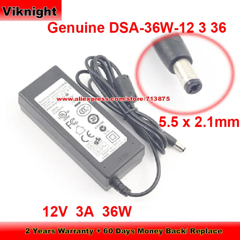 

Genuine DSA-36W-12 3 36 AC Adapter 12V 3A with 5.5 x 2.1mm Tip 36W Charger for Panasonic RFEA229E-AH TOUCH SCREEN POWER