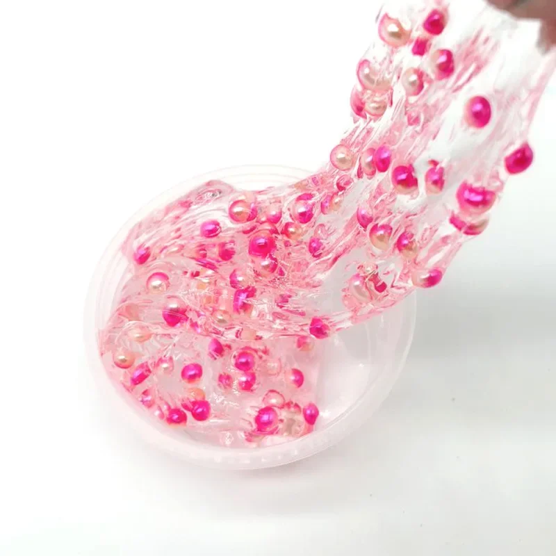 60ml Crystal Jelly Fluffy Ball Slime Mud Addition Cotton Charms for Slime Cloud Mud Polymer Clay Plasticine for Kids Toys
