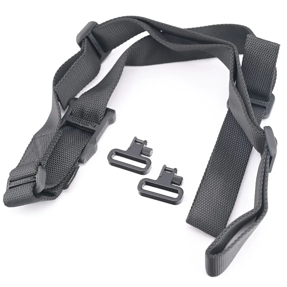 Tactical Style Sling Adjustable Length High Strength Quick Detachable Button Steel Swivels