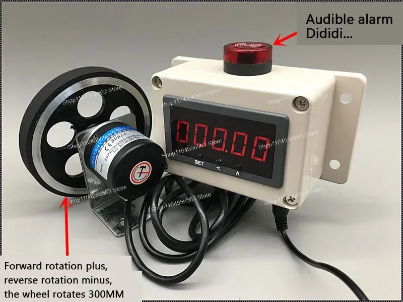 

Meter counter high-precision roller type electronic induction length measuring alarm automatic meter counter