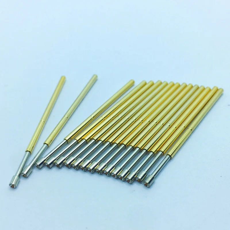 P100 Serie Nickel Überzogene Messing Feder Test Sonde Test Pin Pogo Pin Elektrische Erkennung Nadel PCB Test Werkzeug P100-B P100-B1 – Detail 8