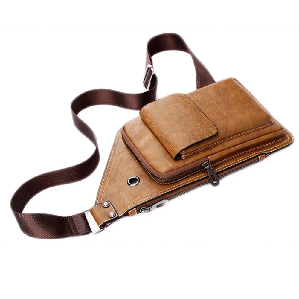 37x20cm man chest bag sewing pattern leather craft die cutting template