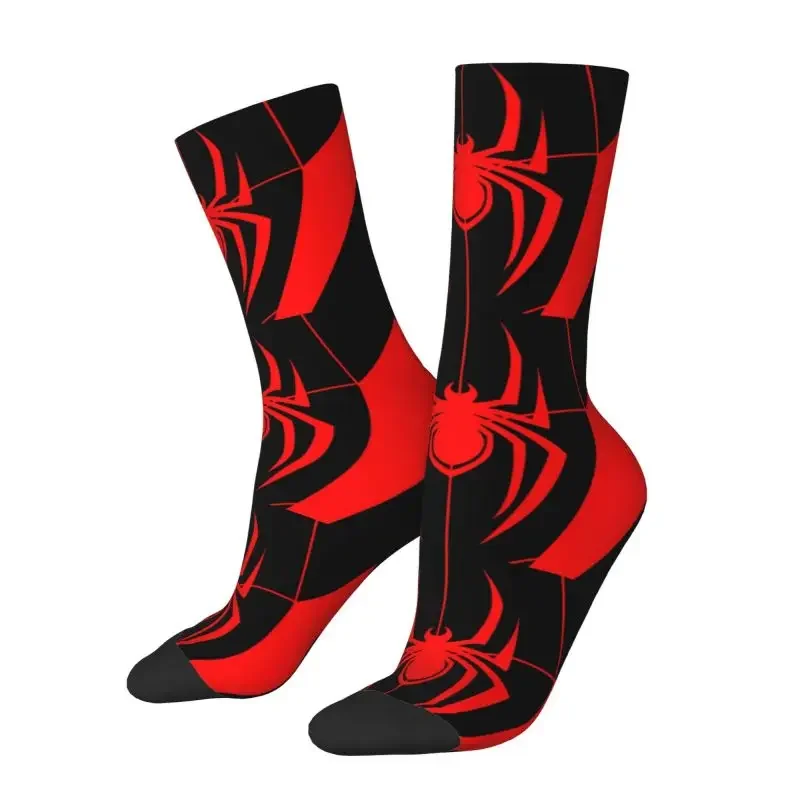 Cute Spiders Mens Crew Socks Unisex Novelty 3D Printed Animal Dress Socks