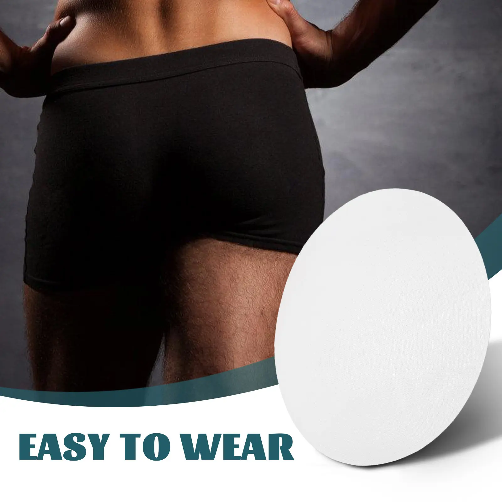 1Pair Butt-Lift Hip Pad Comfortable Polyester-Cotton Insert Reshape Butt Lifting Underwear Cushion Male Use for Social Dancing