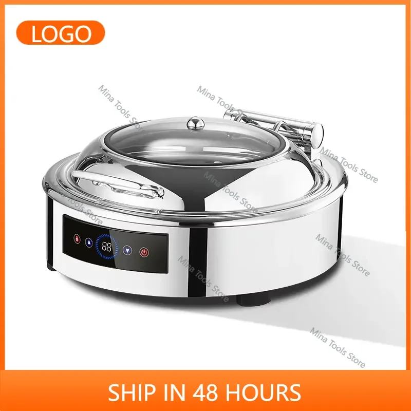 Hot Sale New Stainless Steel 6L/9L/13L Chafer Buffet Food Warmer Electric Serving Stations Chafing Dish for Buffet Equipment