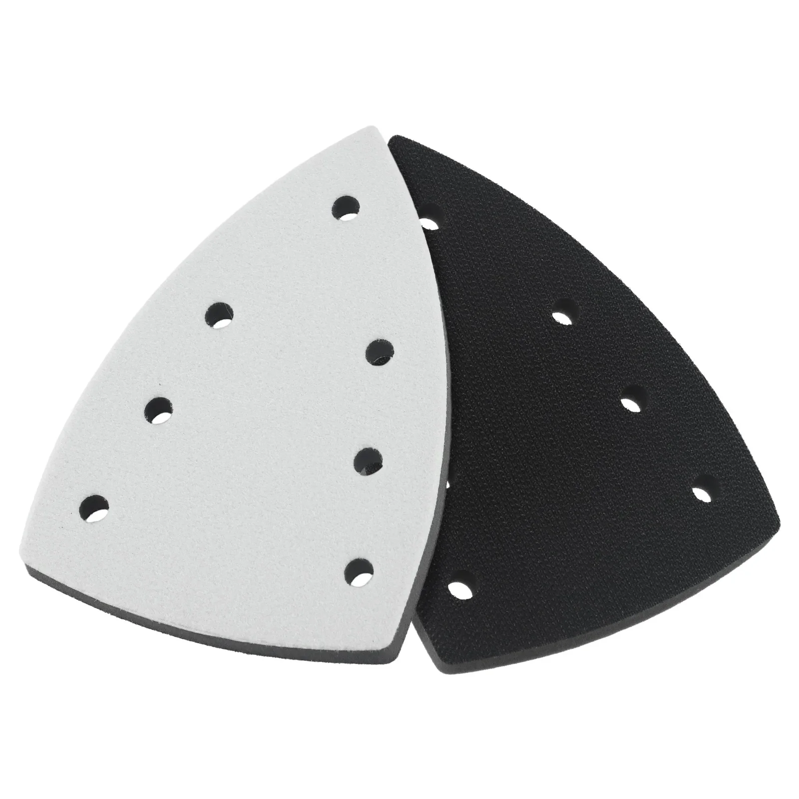 1pcs Sand Pad Grinding Triangle Oscillating Sandpaper Backing Pad Multi Tool 7 Holes Hook And Loop Grinding Tools Sanding Pad