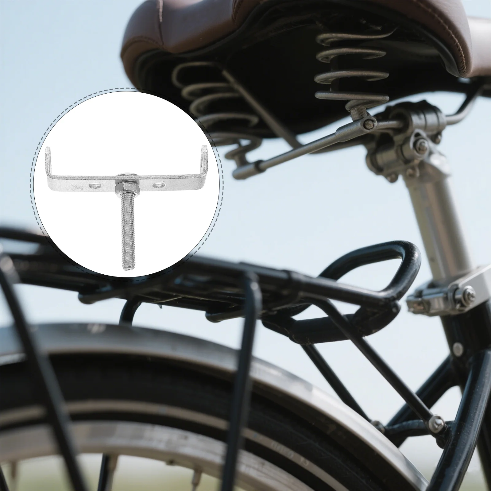 10Pcs Bike Cargo Rear Rack Connector Heavy-Duty U-Mount Bracket for Secure Luggage Transport Performance