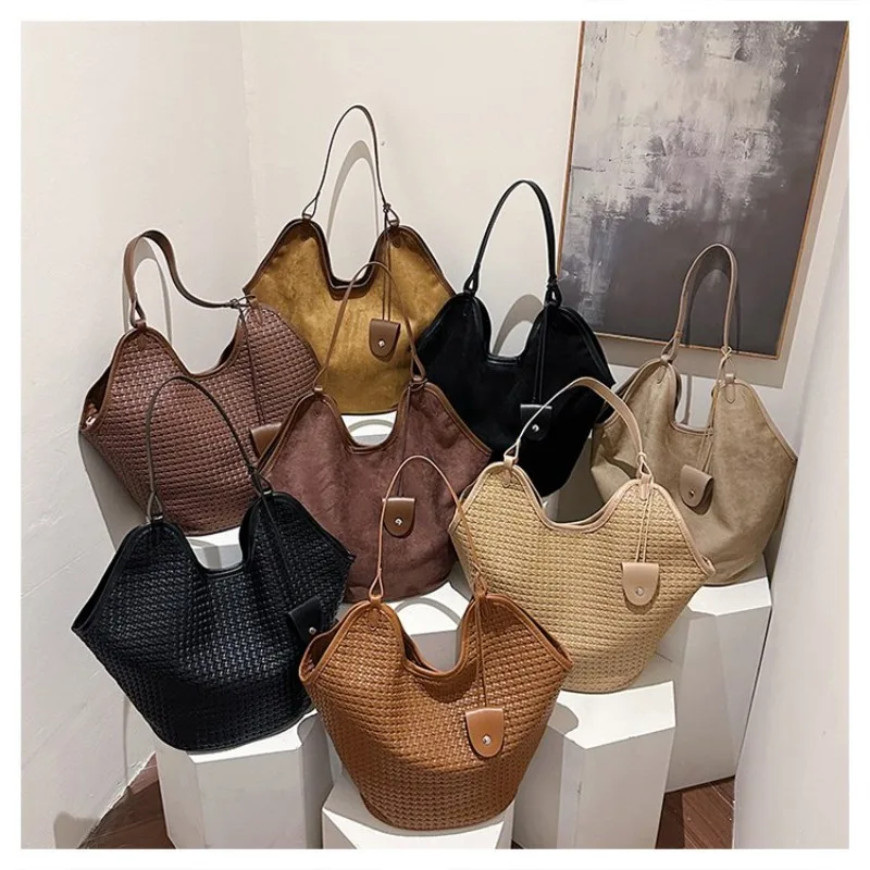 

Women Stylish Tote Messenger Luxury Designer Diaper Bag Elegant Leather Large Capacity Crossbody Handbag Classic