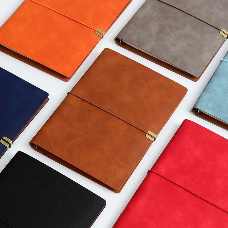 A5 Imitation Leather Loose-leaf Notebook High-end Office A6 Notepad Retro Diary Can Be Customized Loose-leaf Book Notebook
