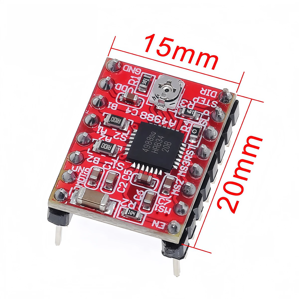 A4988 DRV8825 3D Printer Parts StepStick Stepper Motor Driver Module with Heat Sink Carrier Reprap RAMPS 1.4 Compatible Arduino