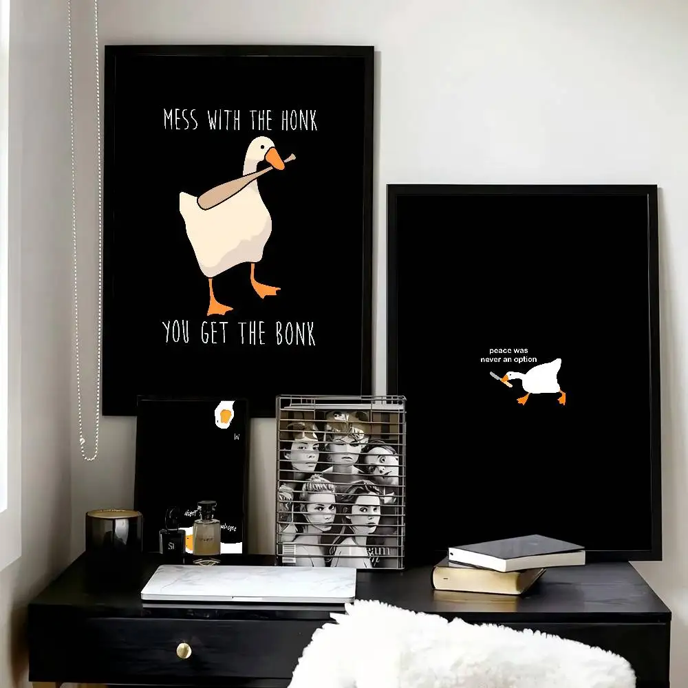 U-Untitled Goose Game   Posters High Quality Self-adhesive Wall Art Decorations Color Prints Sticky