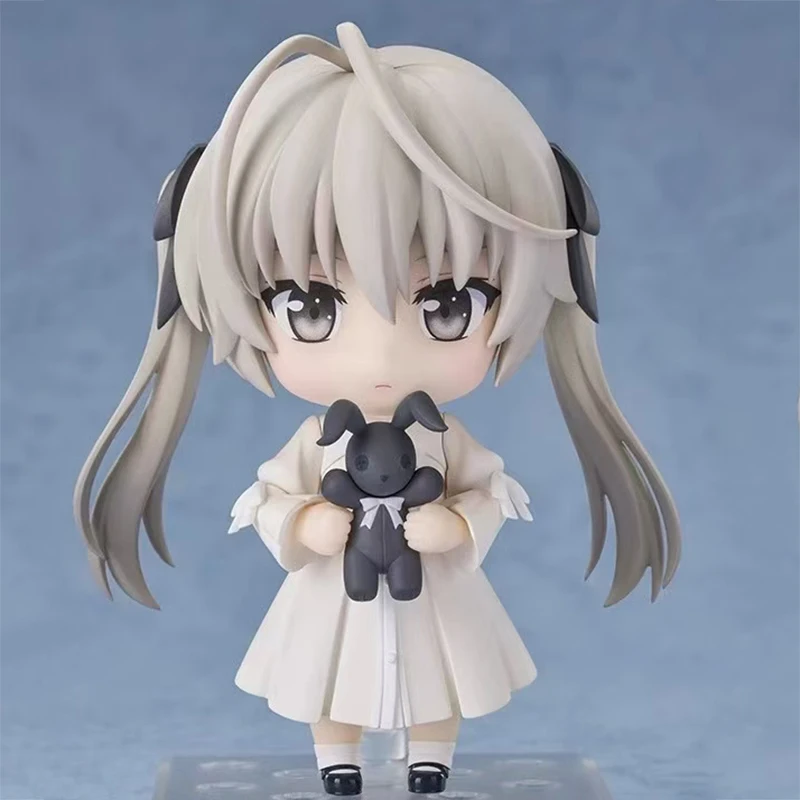 10cm Anime Kawaii Rabbit Kasugano Figure Movable Yosuga No Sora Kasugano Nendoroid 2358 Model Q Version PVC Collection Toys Gift