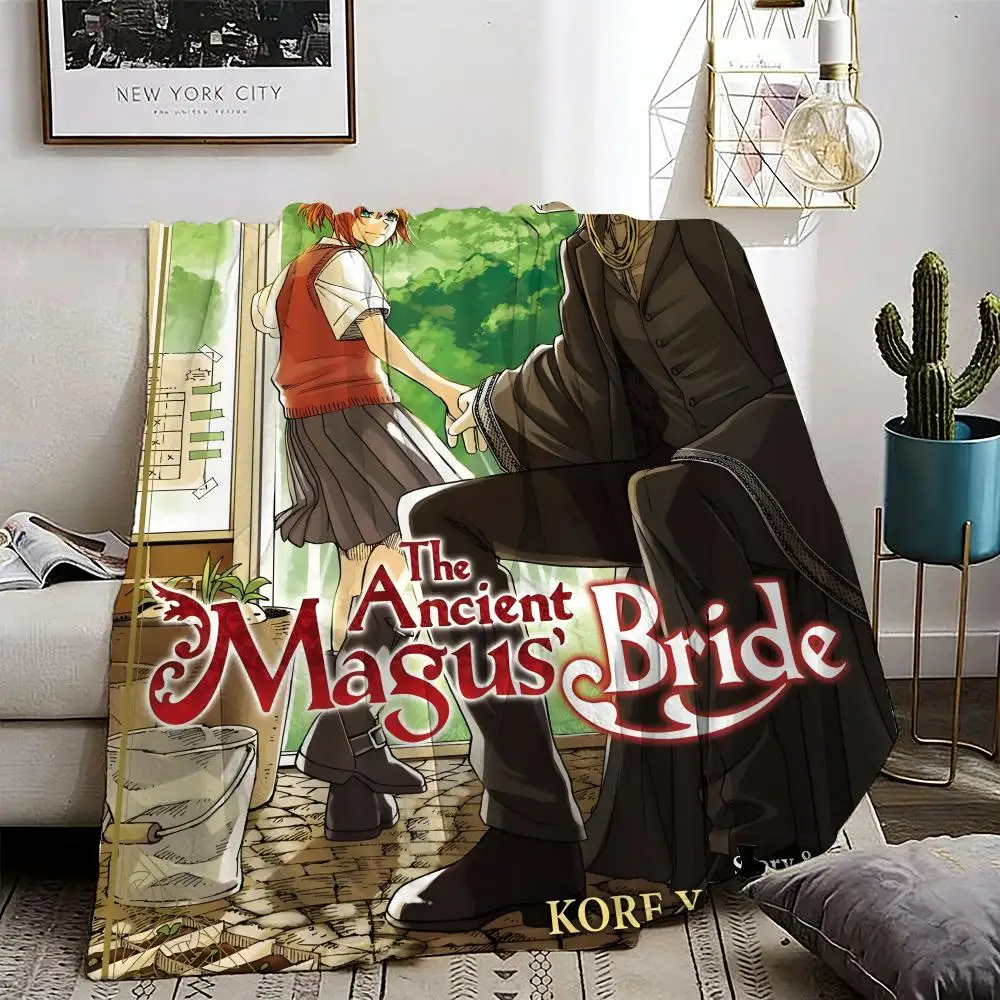 The Ancient Magus' Bride Throw Lightweight 240g Flannel Blanket Soft Skin-friendly for Summer Cooling