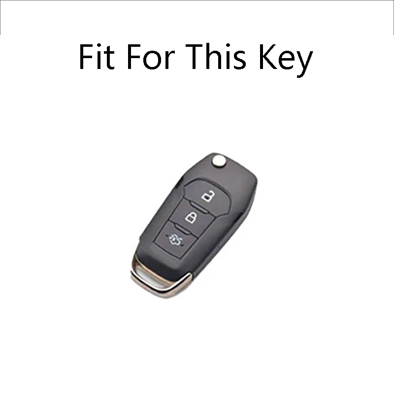 Zinc Alloy Car Remote Key Case Cover Shell For Ford Fusion Fiesta Mondeo Ecosport Kuga Escort Everest Ranger F150 Accessories