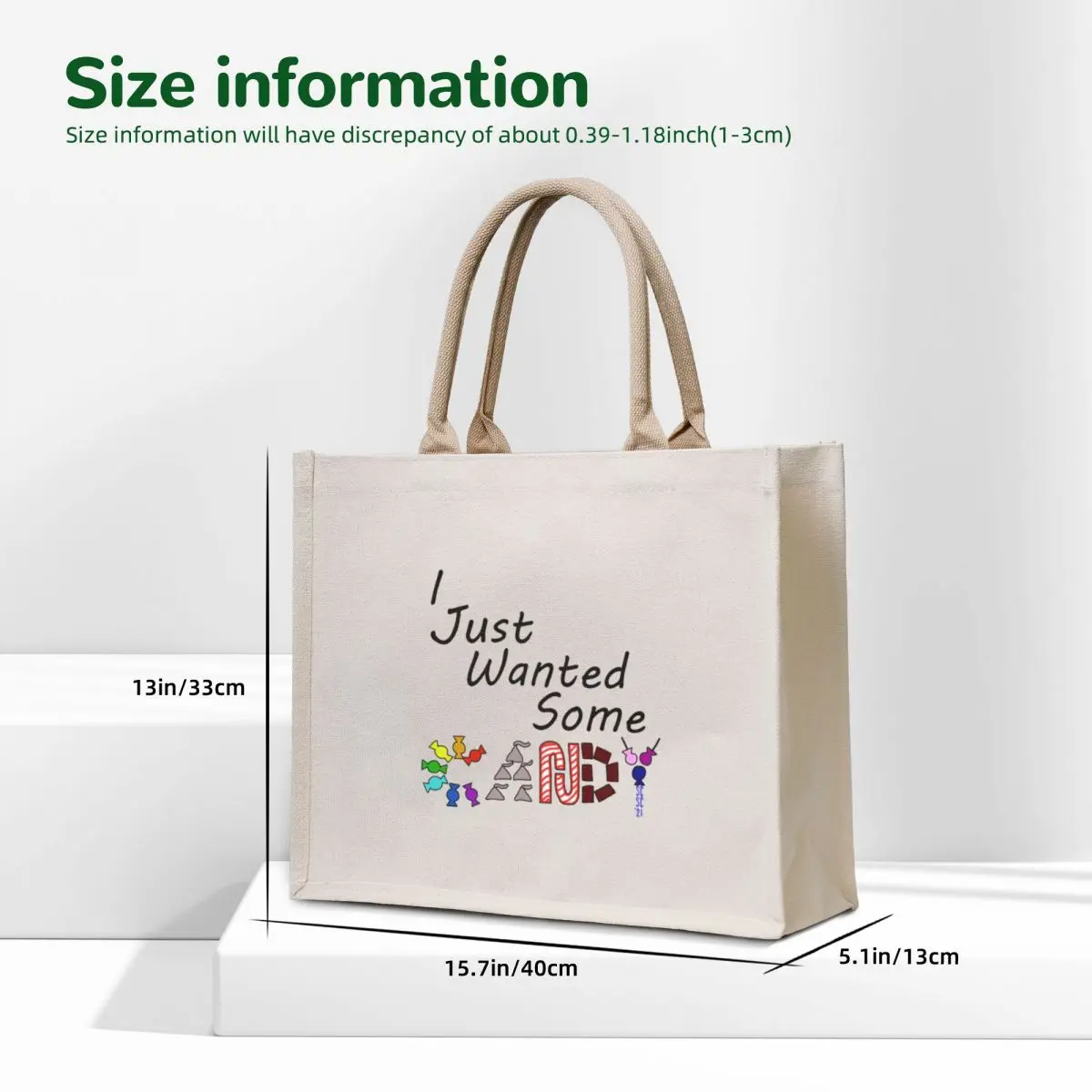 Sid City Social Club - I Just Wanted Some Candy Tote Bag Women's handbag hand bags great bag Big bag