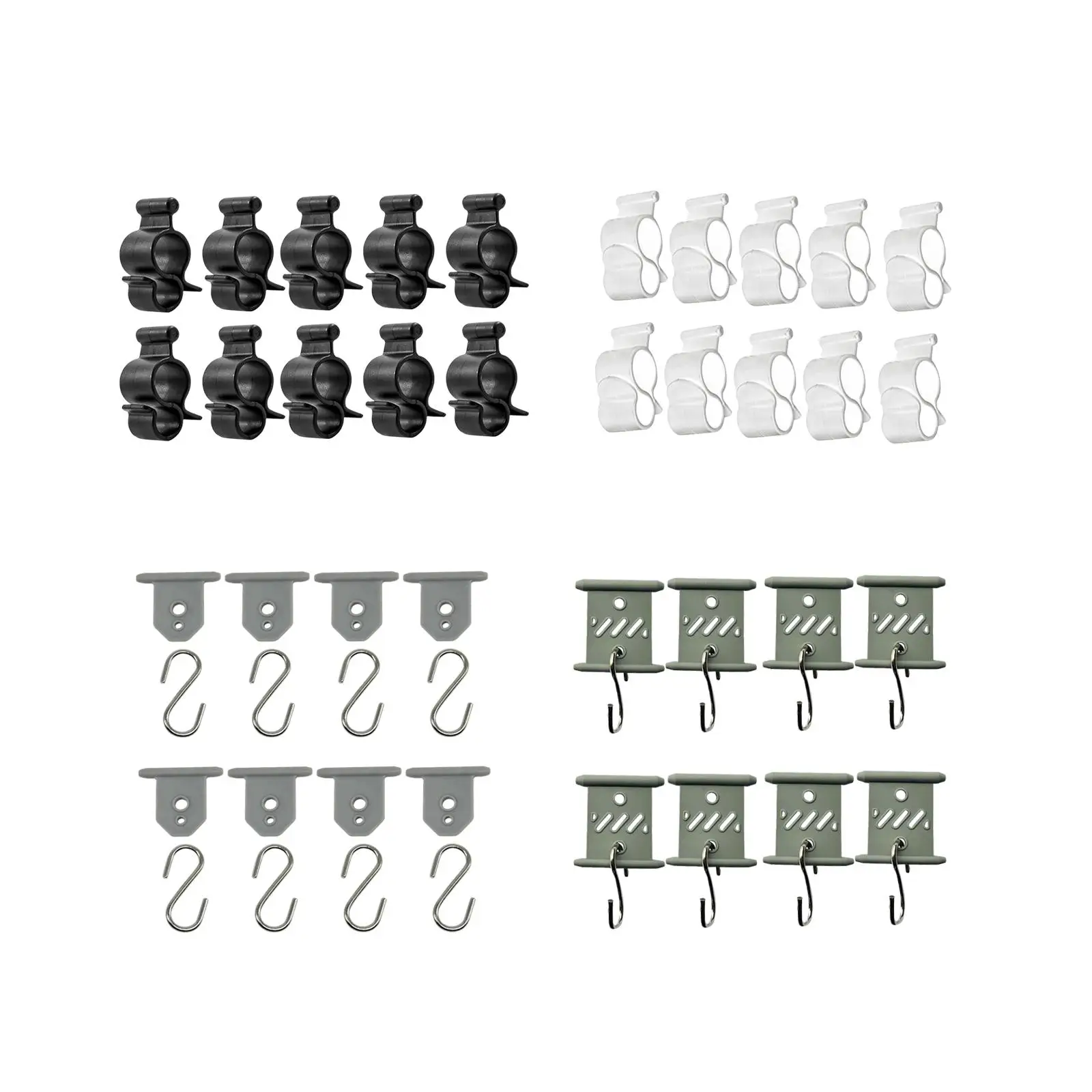 Awning Clips Caravan Travel Slides into Awning Channel Tent Hooks