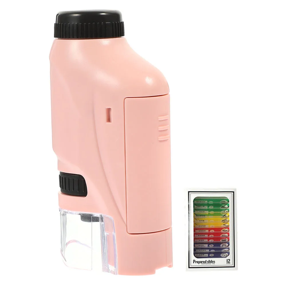 

1Set Plastic Monocular Microscope Portable Biological Magnifier Educational Science Tool for School and Outdoor