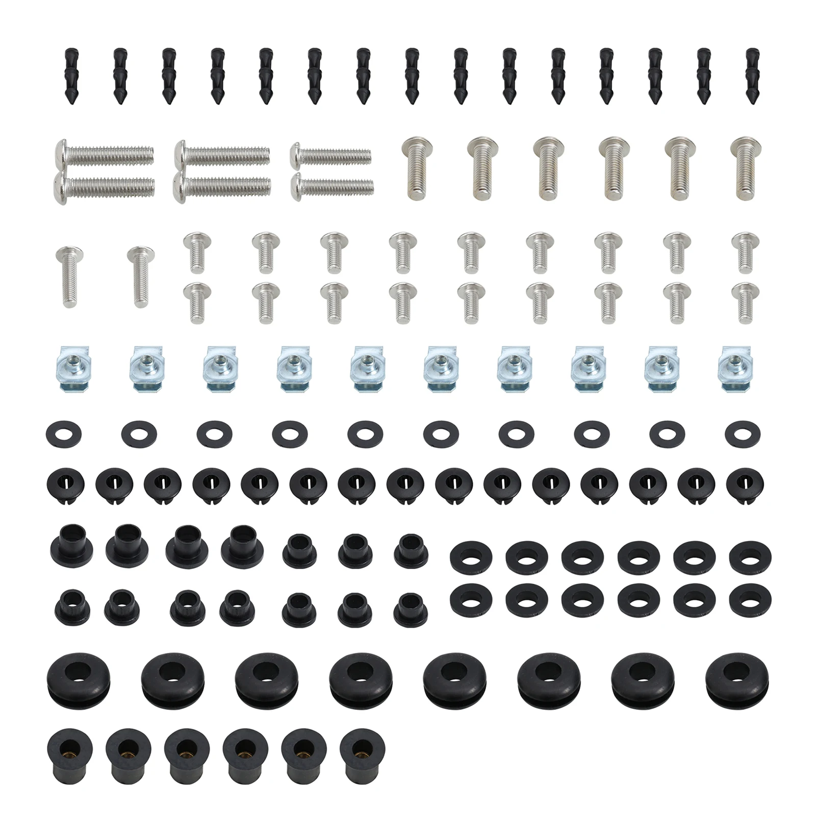 122PCS Fairing Bolts Screws Washers Grommets Nuts for Suzuki GSX R1000 2003-2004