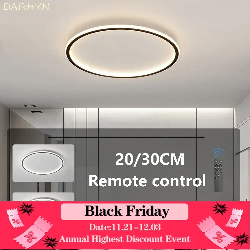 Modern LED Ceiling Light Smart Remote Control Adjustable Color Temperature Brightness Bedroom Hallway Indoor Led Lights Lustre