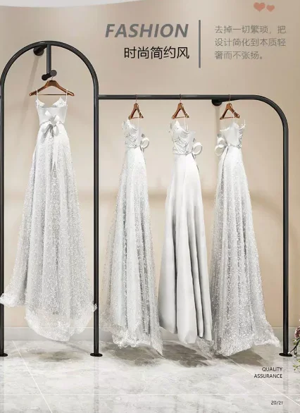

Настенная напольная витрина Cheongsam и свадебного платья, вешалка для магазина одежды, подставка для свадебного платья