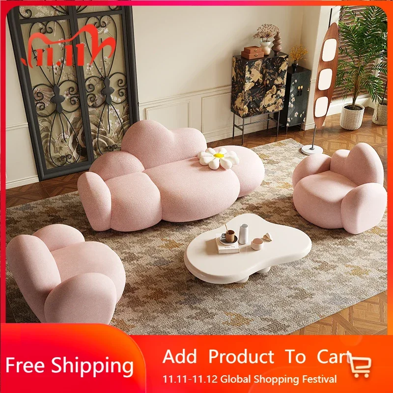 

Apartment Large White Sofas Filler Design Reclining Luxury Salon Lazy Couch Double Lounges Postmodern Muebles Hotel Furniture