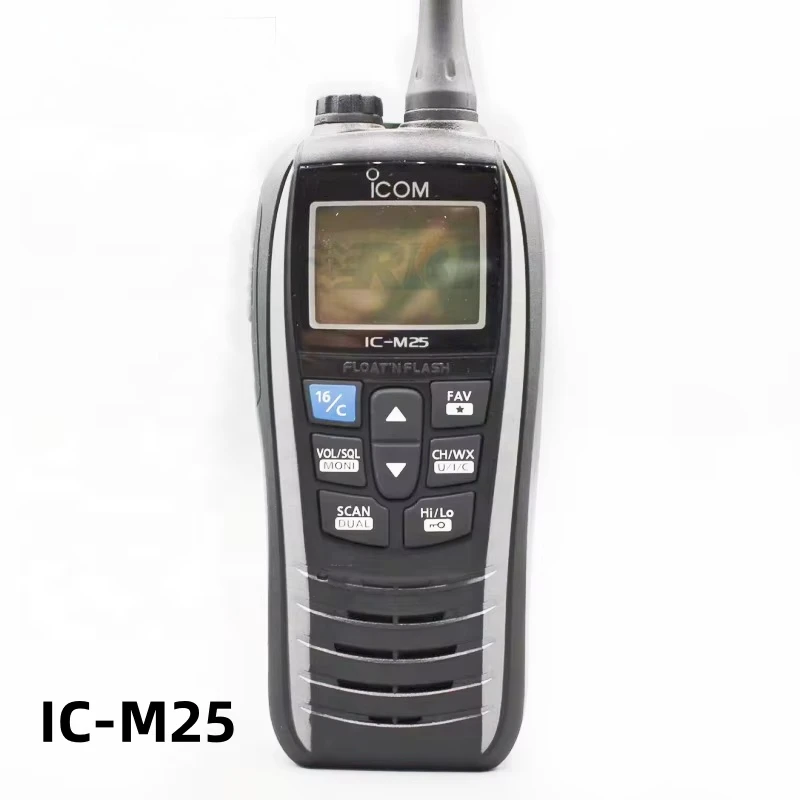 IC-M25 VHF Marine Radio Walkie Talkie Two Way Transceiver 5W 5KM Radio Handheld Waterproof Intercom Portable Mobile Woki Toki