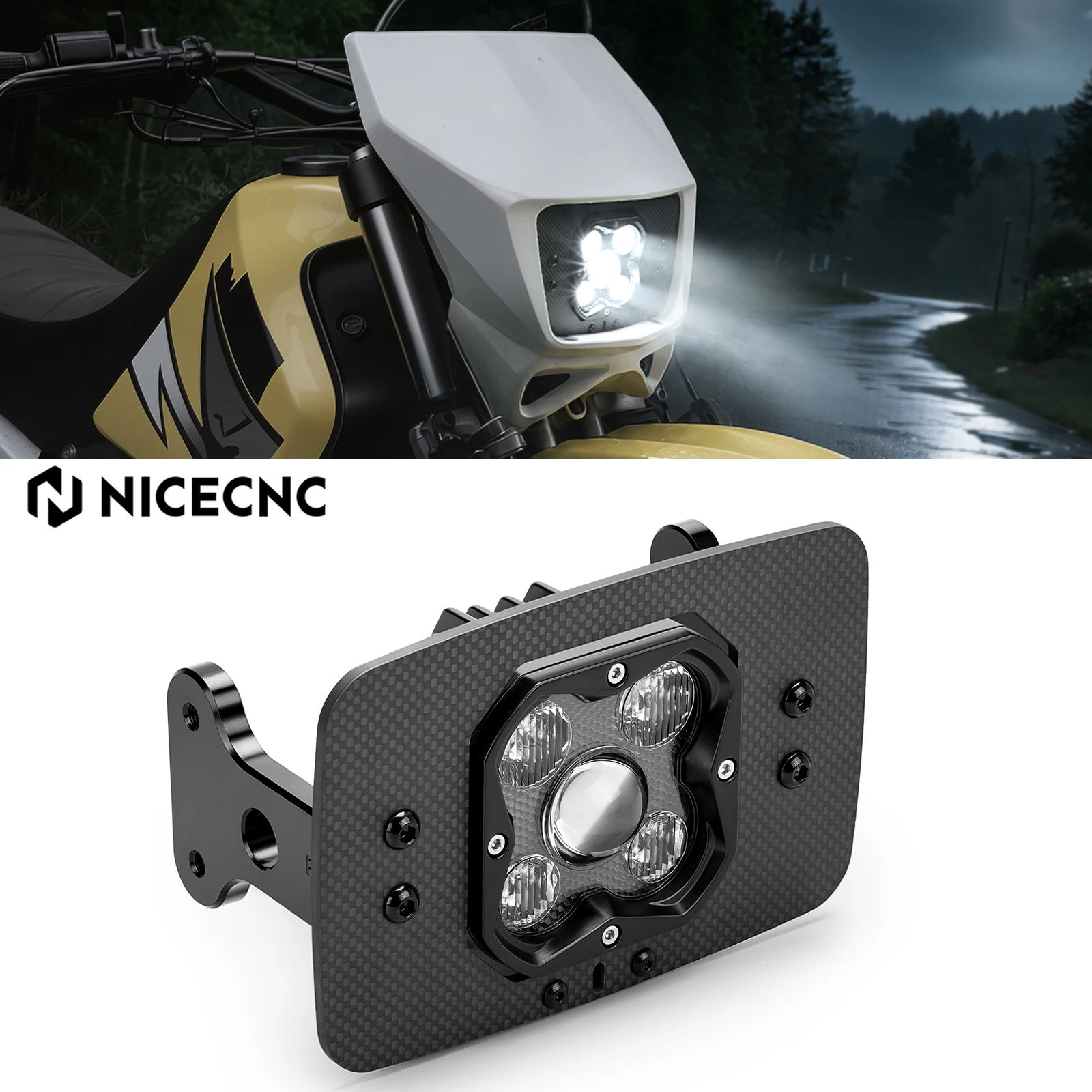 For Suzuki 2005-2024 DR-Z400S/SM DRZ400 DRZ400S DRZ400SM Motorcycle Headlight High-Efficiency Lighting Plug-and-Play Designed