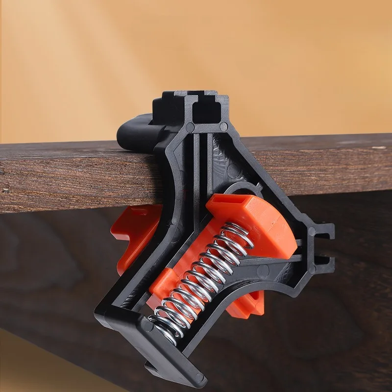 Morsetto ad angolo retto per falegname supporto ad angolo retto a 90 gradi Clip per cornice per foto Clip per cornice a molla strumento per morsetto rapido per trappola di gruppo