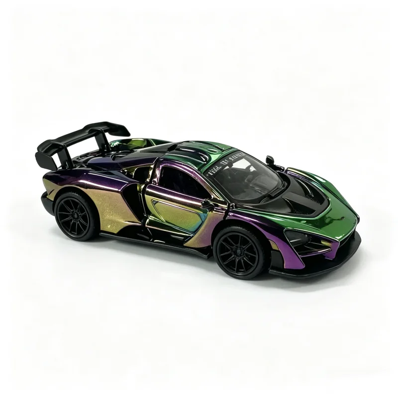 1:43 Alloy Die-Casting Car Model, Chameleon Plating Supercar, Return Toy Car, Collectible Decoration Gift