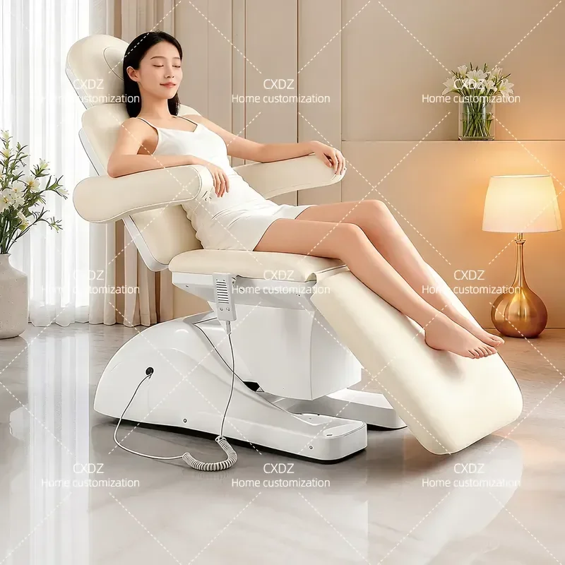 Electric Beauty Bed Treatment Chair for Tattoo Embroidery Ear Piercing Microblading Physiotherapy Salon Use