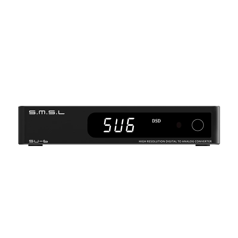 SMSL SU-6 Decoder ES9038Q2M OPA1612*4 32Bit/768kHz DSD512 Bluetooth 5.0 SU6 Desktop Mini Audio DAC with Remote Control