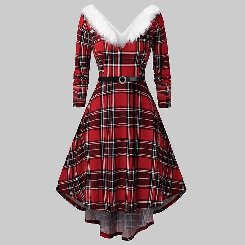 2025 Autumn winter solid color A-line women long-sleeved sexy tight-fitting Christmas dress abiti da festa abiye gece elbiseleri