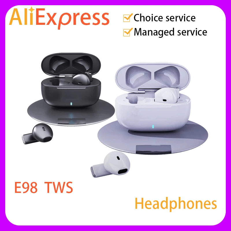 

E98 Headphone Bluetooth 5.3 Earbuds True Wireless Headphone HD Calling Headphone In-ear hands-free with microphone