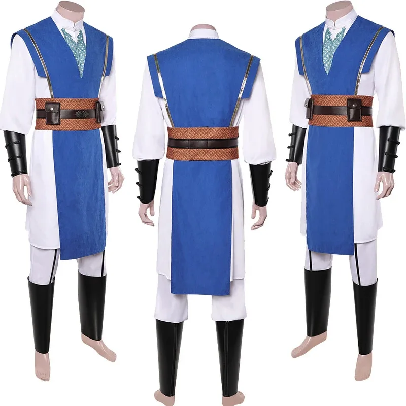 MK2 Raiden Cosplay Fantasy Clothing Game Movie Mortal Kombat 2 Costume Disguise Adult Men Roleplay Fantasia Party Outfits mj:3