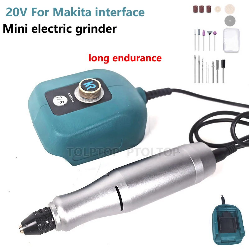 NEW 20V Mini Portable Lithium Electric Grinder  for Makita 18/21V Battery Forward Reverse Steples Speed AdjustDIY Electric Drill