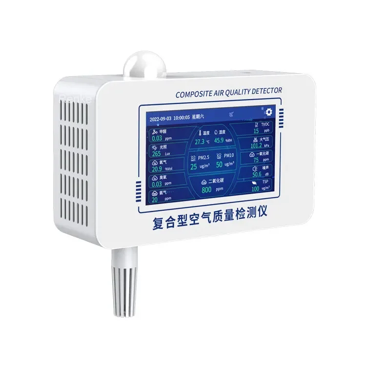 111 Air Quality Measurements Multi Factors Atmospheric Tvoc O3 CO CO2 PM2.5 PM10 Air Quality Monitoring Sensors