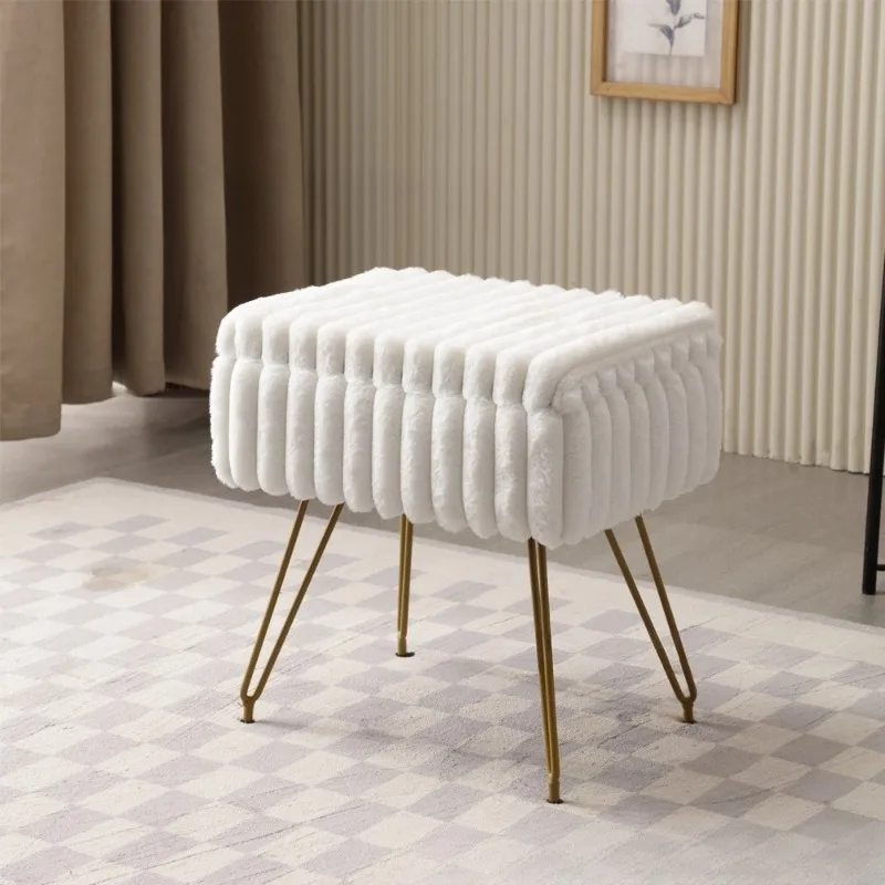 With Storage Space Stools Modern Luxury Creative Movable Portable Stools Multifunctional Foot Stool Living Room Furnitures