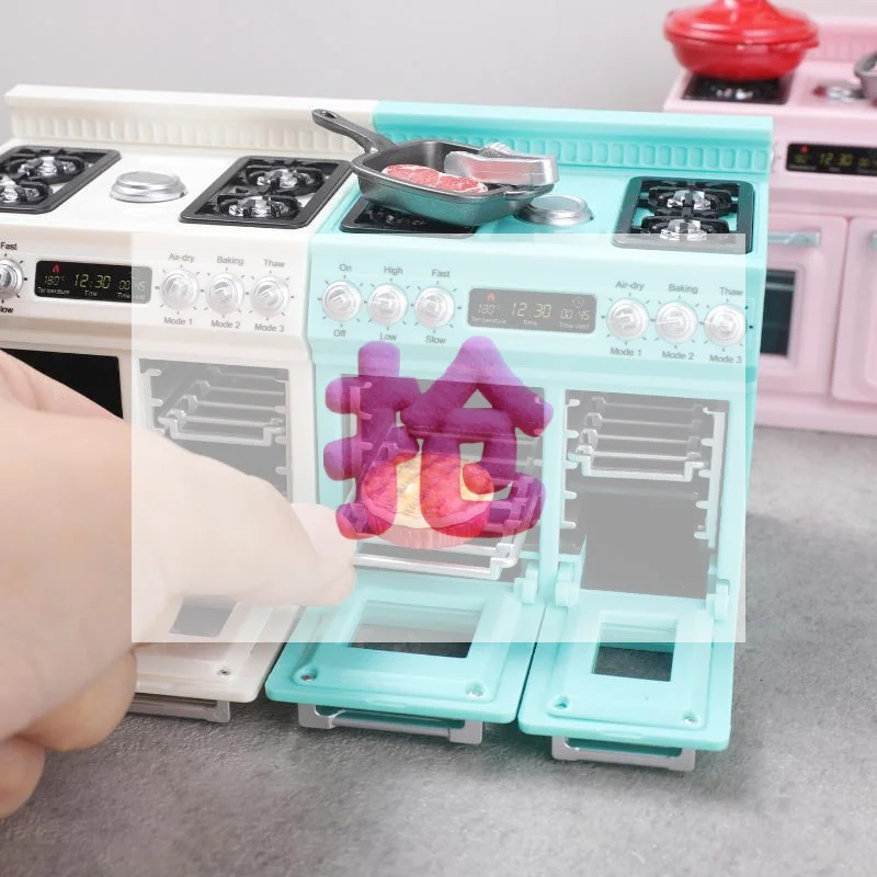 Mini Model Stove Kitchen Scene Simulation Children'S Doll Play Home Toy Ornament Compact Kitchenware Set For Playtime Fun