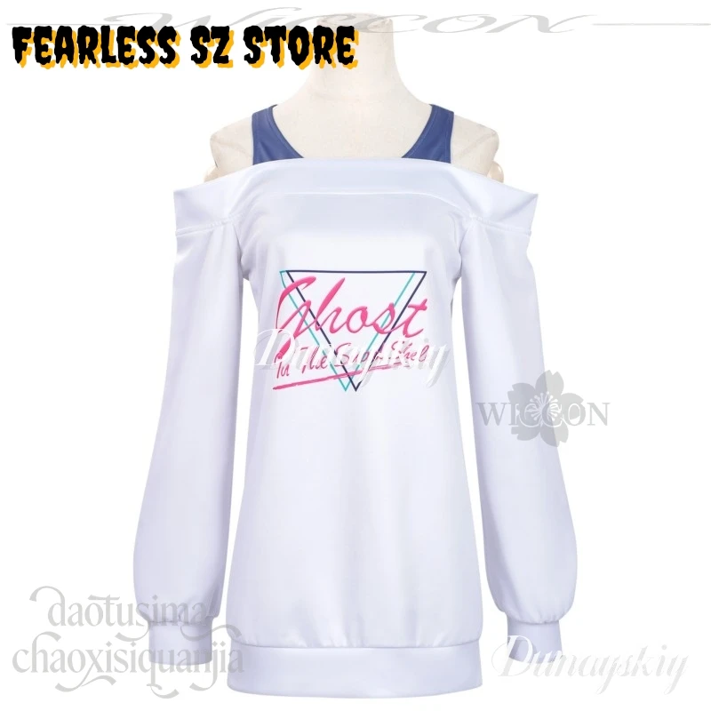 Chiharu Cosplay Milky Anime Subwaayy תחפושות JK Kawaii White Hoodie Dress Green Sock Sleeves Wigs Christmas Halloween Party Cos - view 3