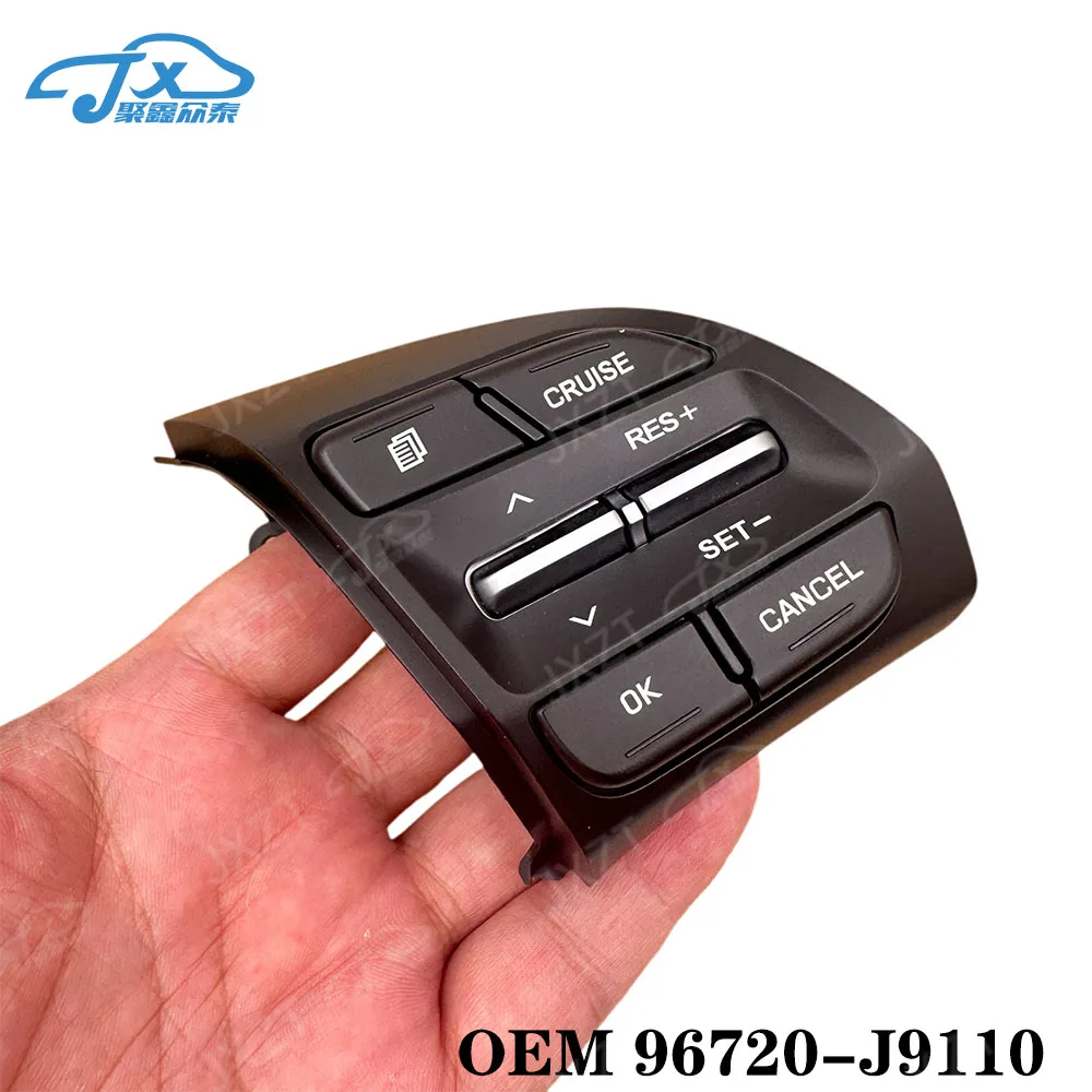 for Hyundai i30 Veloster Kona electric vehicle Steering wheel switch button Cruise button Radio control switch 96720 J9110